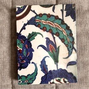 VTG Turkish Tile Turquoise Leaf Iznik 12 Greeting Cards W/envelopes 2012 SEALED